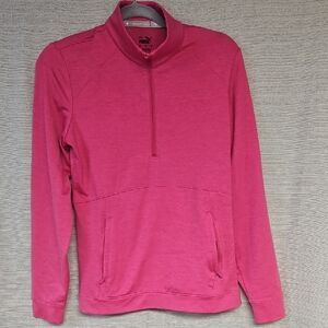Puma Women's Vibrant Pink Zip-Up Golf